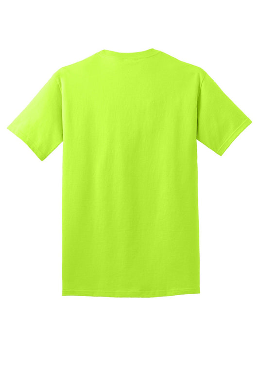 Mens Core Short Sleeve Crewneck T-Shirt - Safety Green - NEW