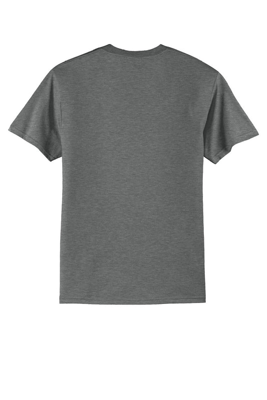 Mens Core Short Sleeve Crewneck T-Shirt - Heather Graphite Grey - NEW