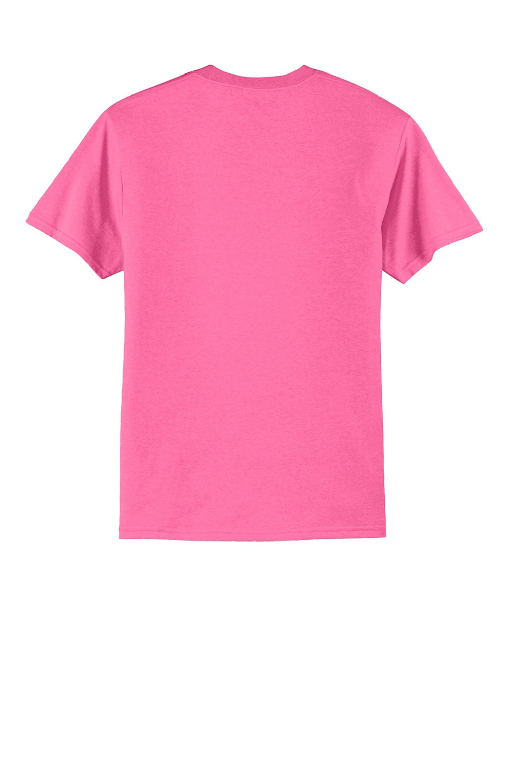Mens Core Short Sleeve Crewneck T-Shirt - Neon Pink - NEW