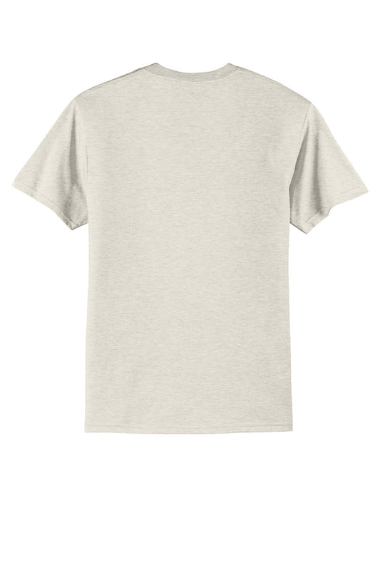 Mens Core Short Sleeve Crewneck T-Shirt - Heather Oatmeal - NEW