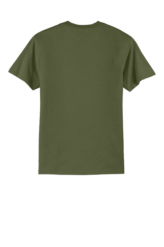 Mens Core Short Sleeve Crewneck T-Shirt - Olive Drab Green - NEW