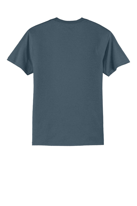 Mens Core Short Sleeve Crewneck T-Shirt - Steel Blue - NEW