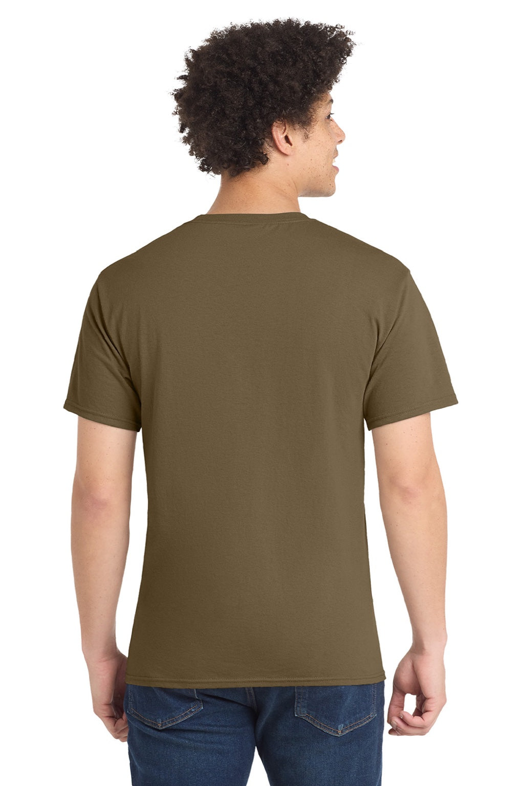 Mens Core Short Sleeve Crewneck T-Shirt - Woodland Brown - NEW