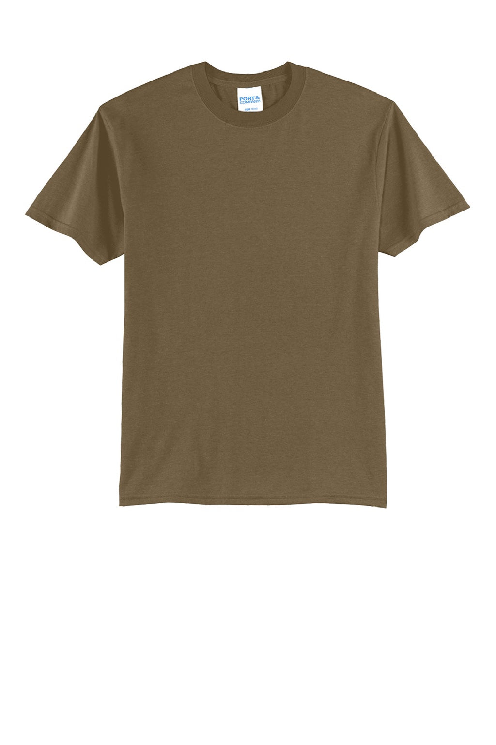 Mens Core Short Sleeve Crewneck T-Shirt - Woodland Brown - NEW