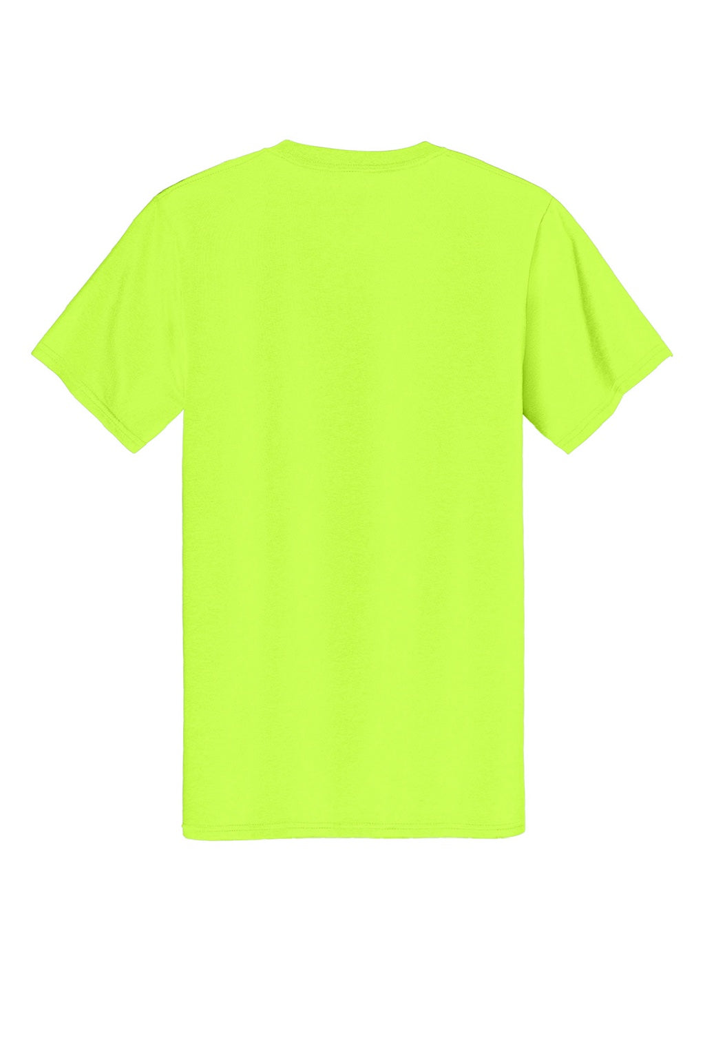 Mens Essential Short Sleeve Crewneck T-Shirt - Safety Green - NEW