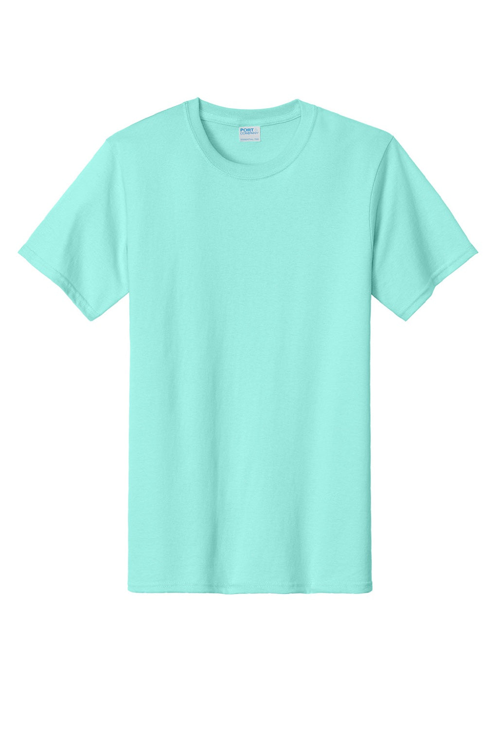 Mens Essential Short Sleeve Crewneck T-Shirt - True Celadon Blue - NEW