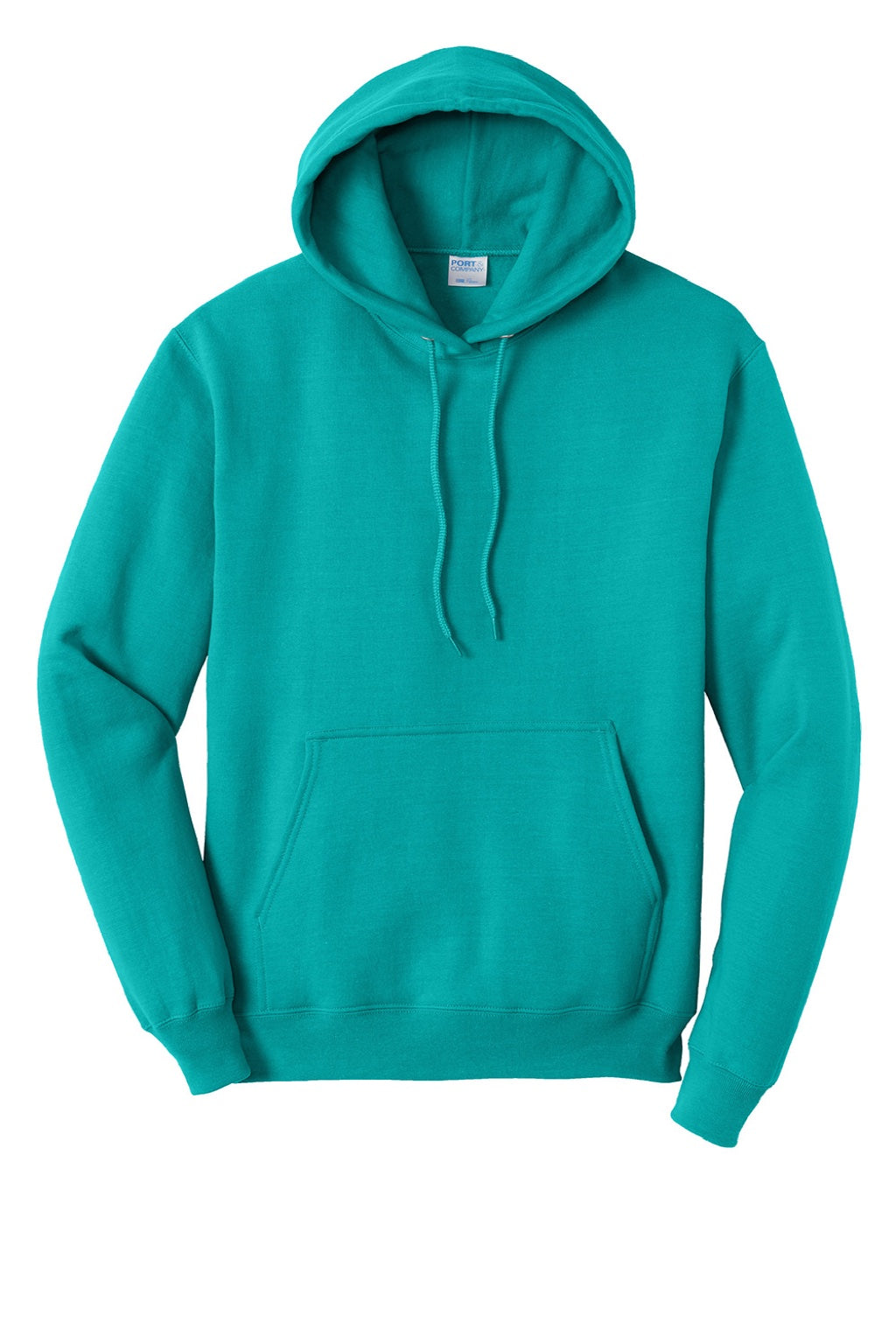 Mens Core Pill Resistant Fleece Hooded Sweatshirt Hoodie w/ Pouch Pocket - Bright Aqua Blue - NEW