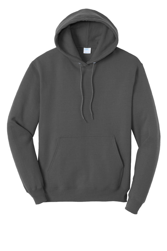 Mens Core Pill Resistant Fleece Hooded Sweatshirt Hoodie w/ Pouch Pocket - Coal Grey - NEW