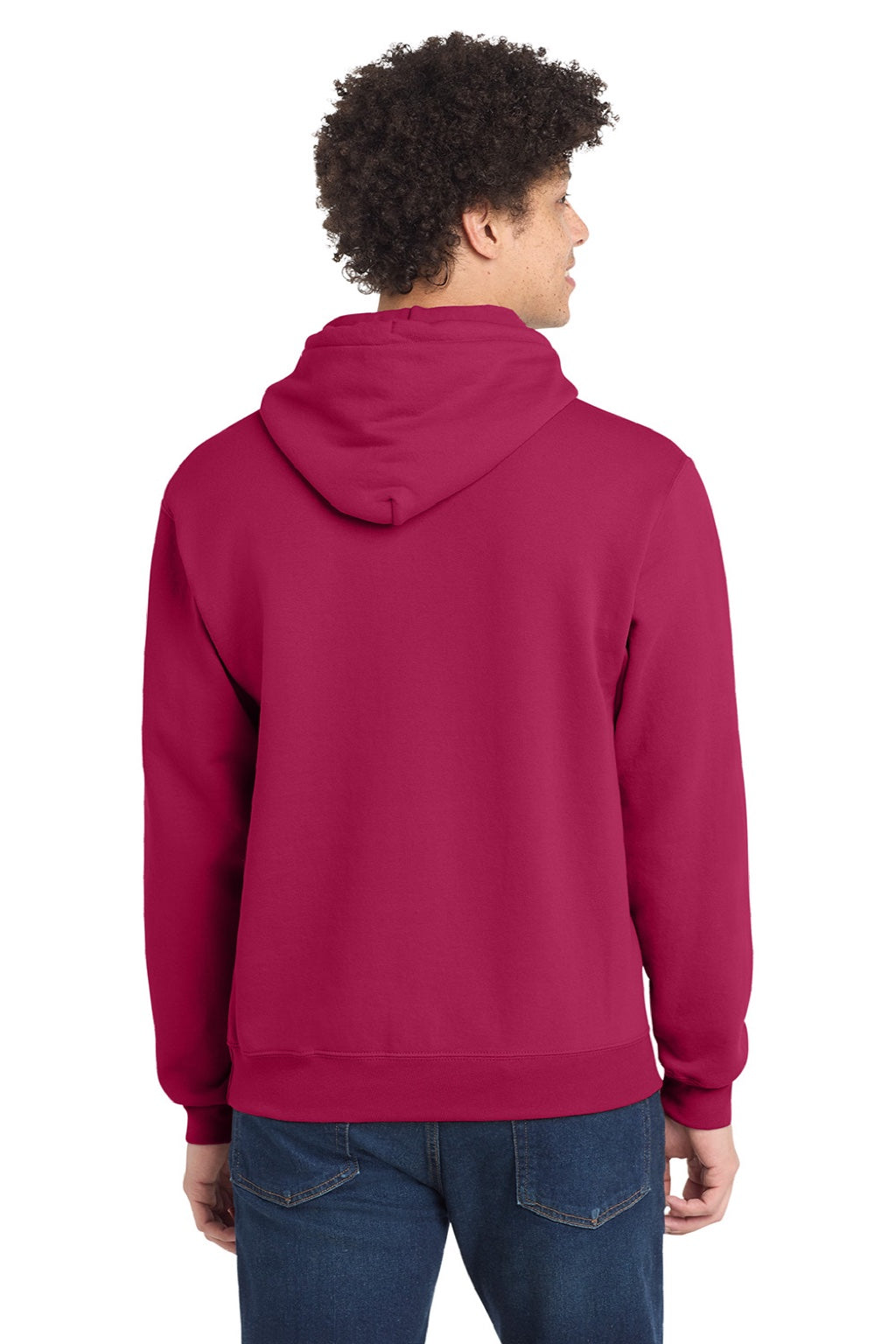 Mens Core Pill Resistant Fleece Hooded Sweatshirt Hoodie w/ Pouch Pocket - Flush Pink - NEW