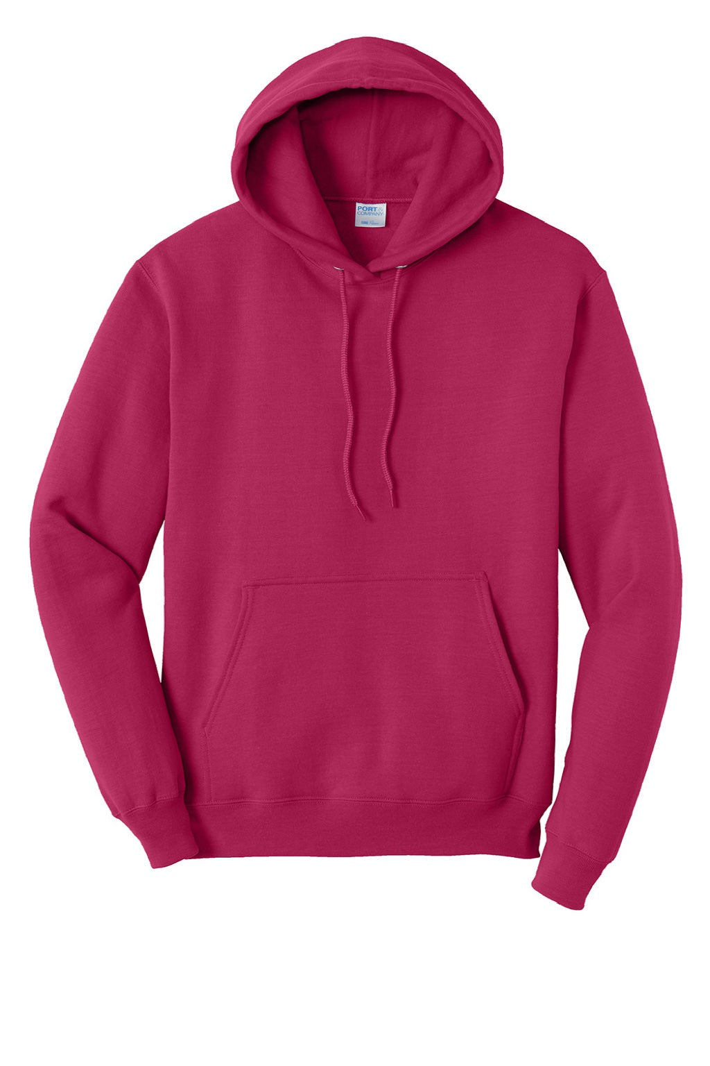Mens Core Pill Resistant Fleece Hooded Sweatshirt Hoodie w/ Pouch Pocket - Flush Pink - NEW