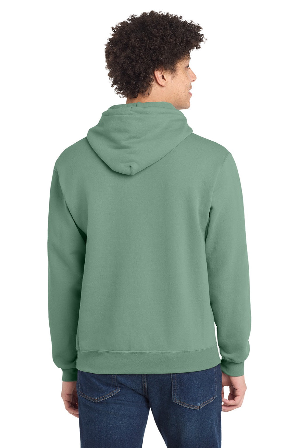 Mens Core Pill Resistant Fleece Hooded Sweatshirt Hoodie w/ Pouch Pocket - Laurel Green - NEW