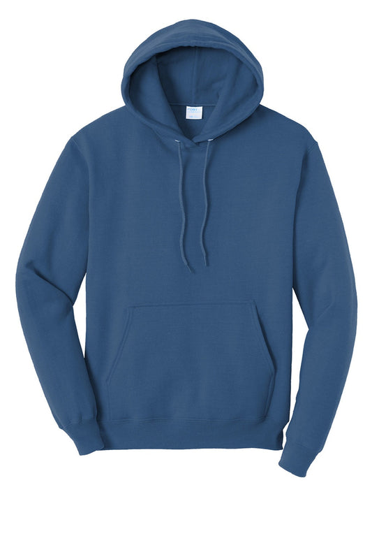 Mens Core Pill Resistant Fleece Hooded Sweatshirt Hoodie w/ Pouch Pocket - Neptune Blue - NEW