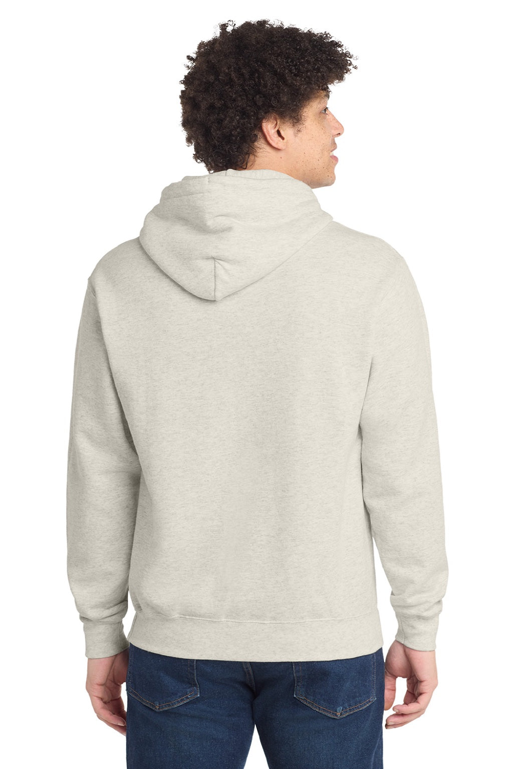 Mens Core Pill Resistant Fleece Hooded Sweatshirt Hoodie w/ Pouch Pocket - Heather Oatmeal - NEW
