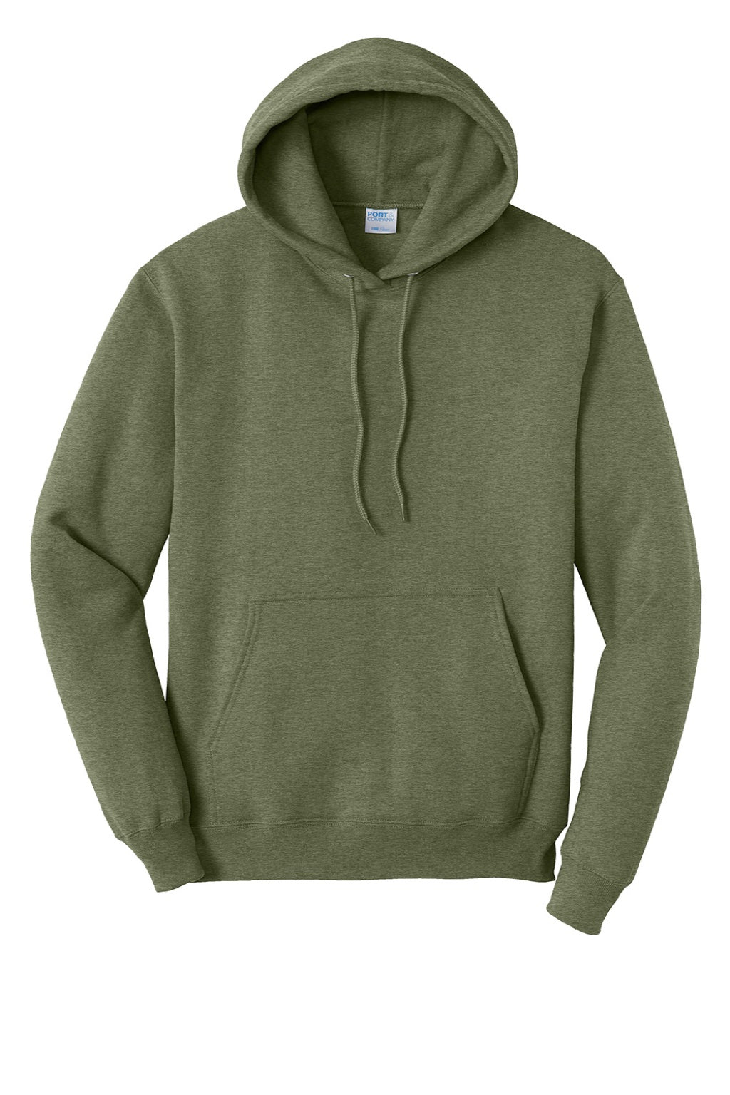 Mens Core Pill Resistant Fleece Hooded Sweatshirt Hoodie w/ Pouch Pocket - Heather Olive Drab Green - NEW