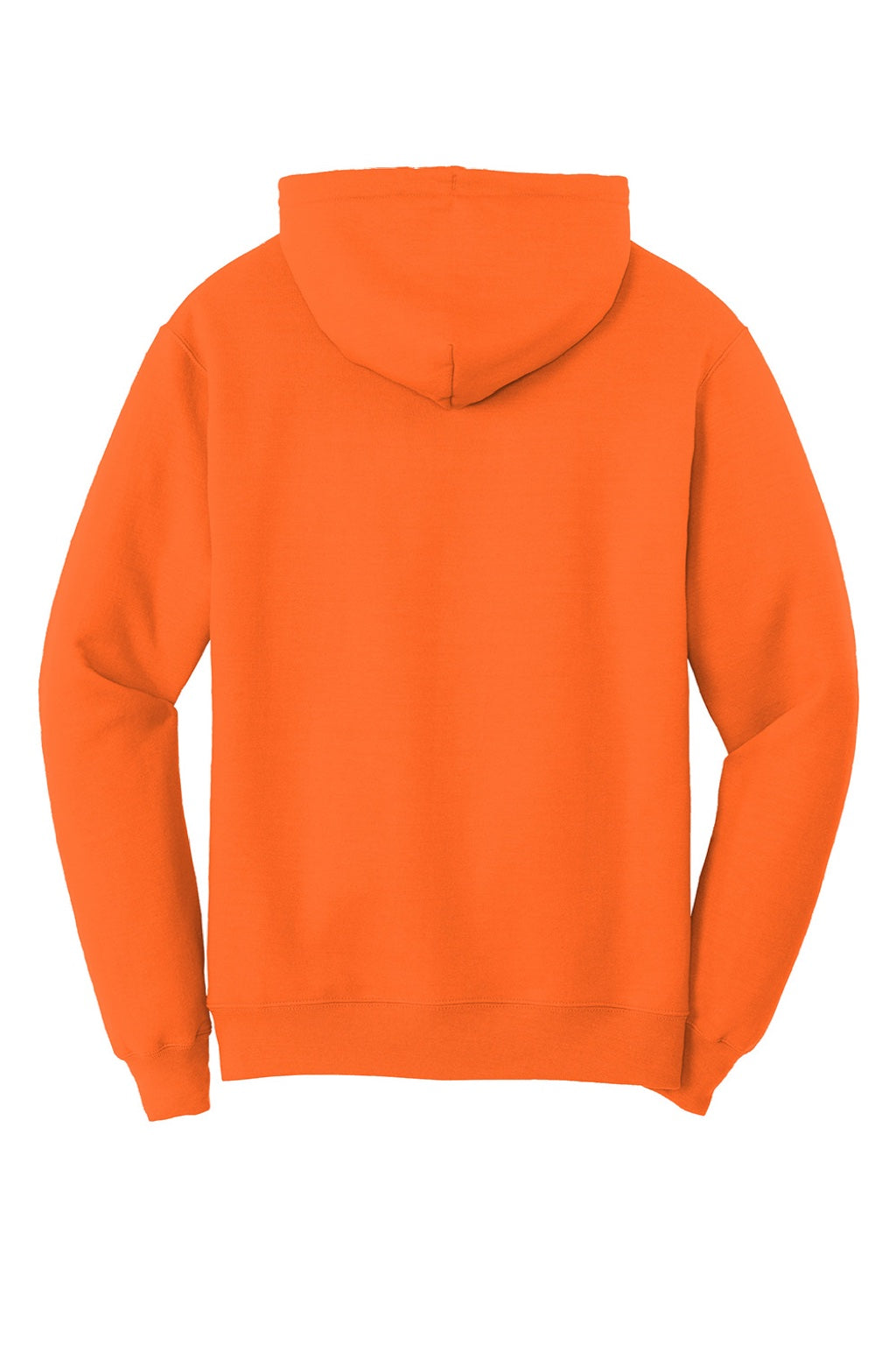 Mens Core Pill Resistant Fleece Hooded Sweatshirt Hoodie w/ Pouch Pocket - Safety Orange - NEW