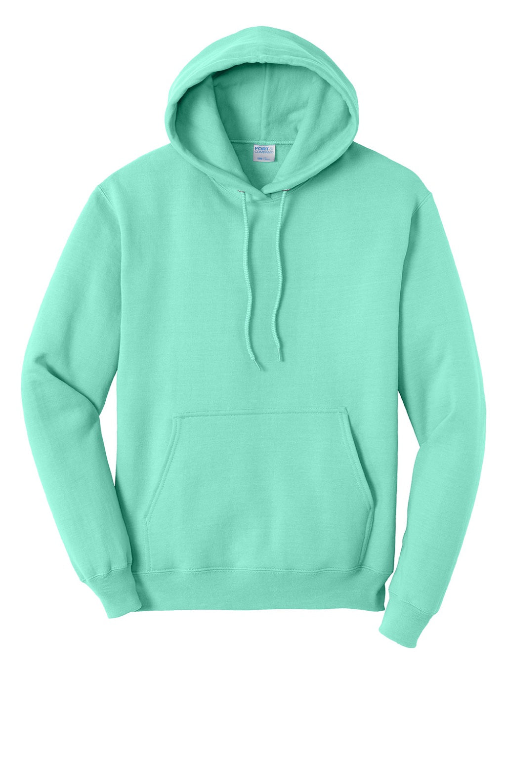 Mens Core Pill Resistant Fleece Hooded Sweatshirt Hoodie w/ Pouch Pocket - True Celadon Blue - NEW