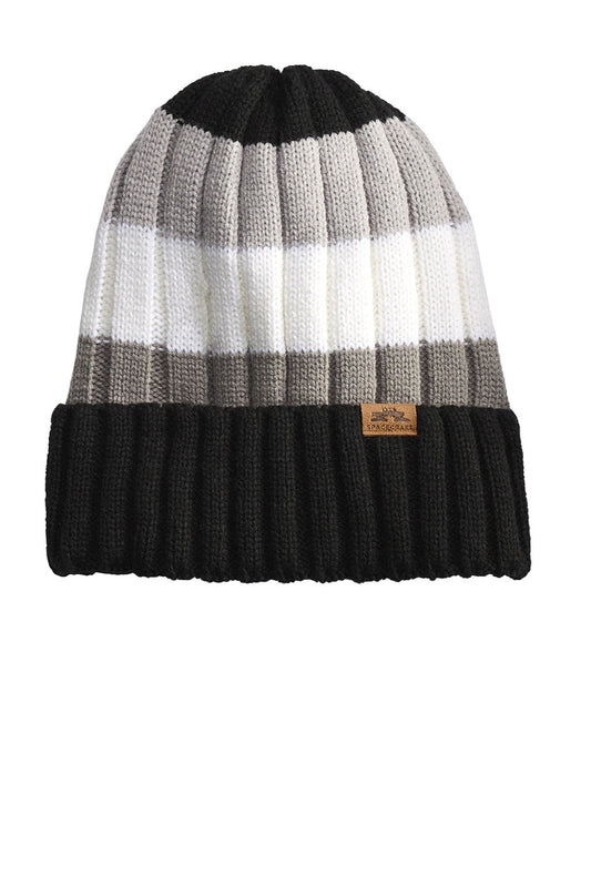 Spacecraft Hats Mens Spacecraft Throwback Beanie - Black Striped - COMING SOON