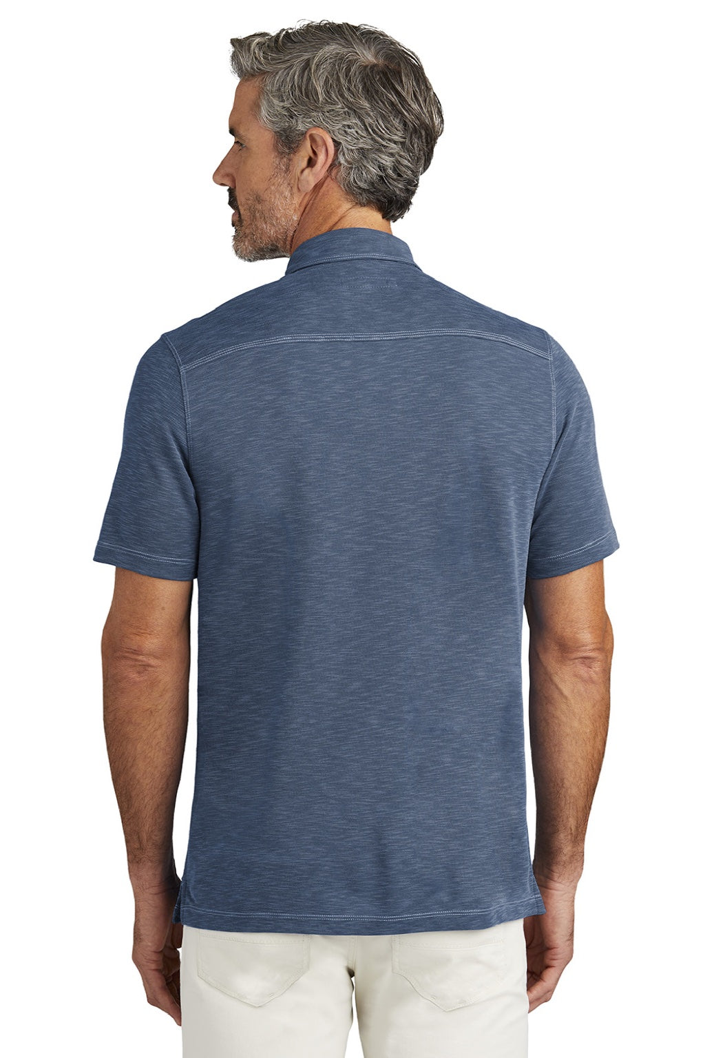 Mens Palmetto Paradise Short Sleeve Polo Shirt - Denim Blue - COMING SOON
