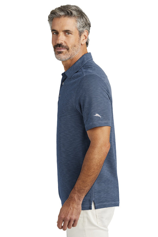 Mens Palmetto Paradise Short Sleeve Polo Shirt - Denim Blue - COMING SOON