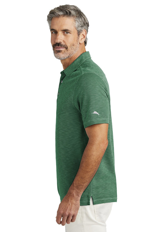 Mens Palmetto Paradise Short Sleeve Polo Shirt - Veridian Pine Green - COMING SOON