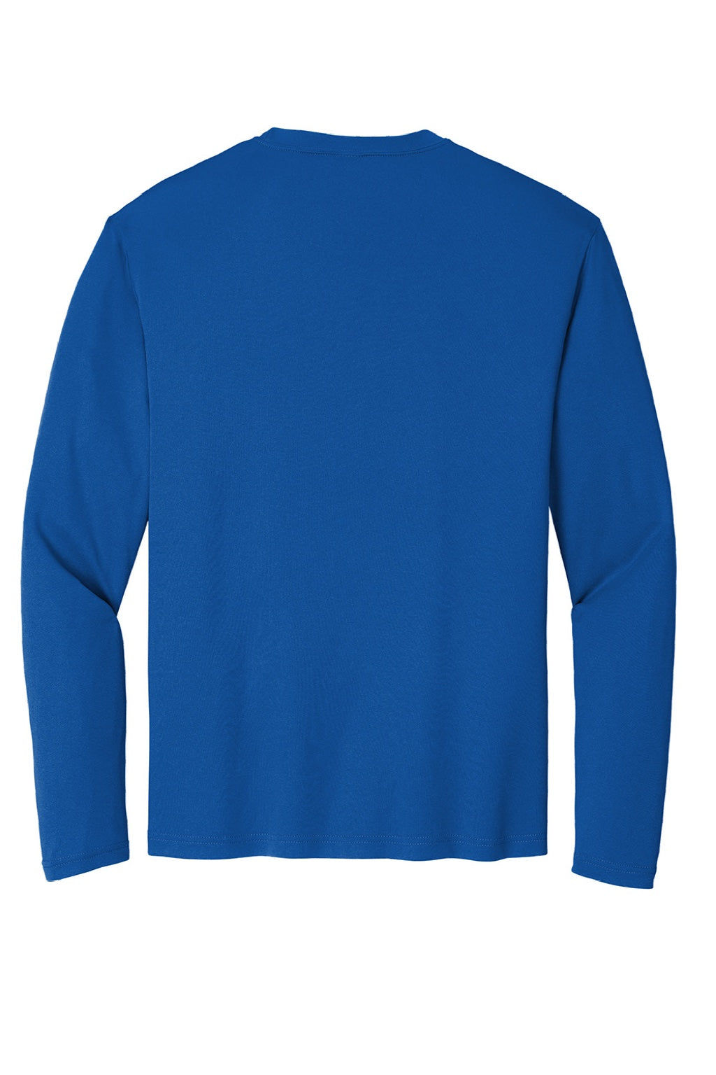Mens Competitor Moisture Wicking Long Sleeve Crewneck T-Shirt - True Royal Blue - NEW