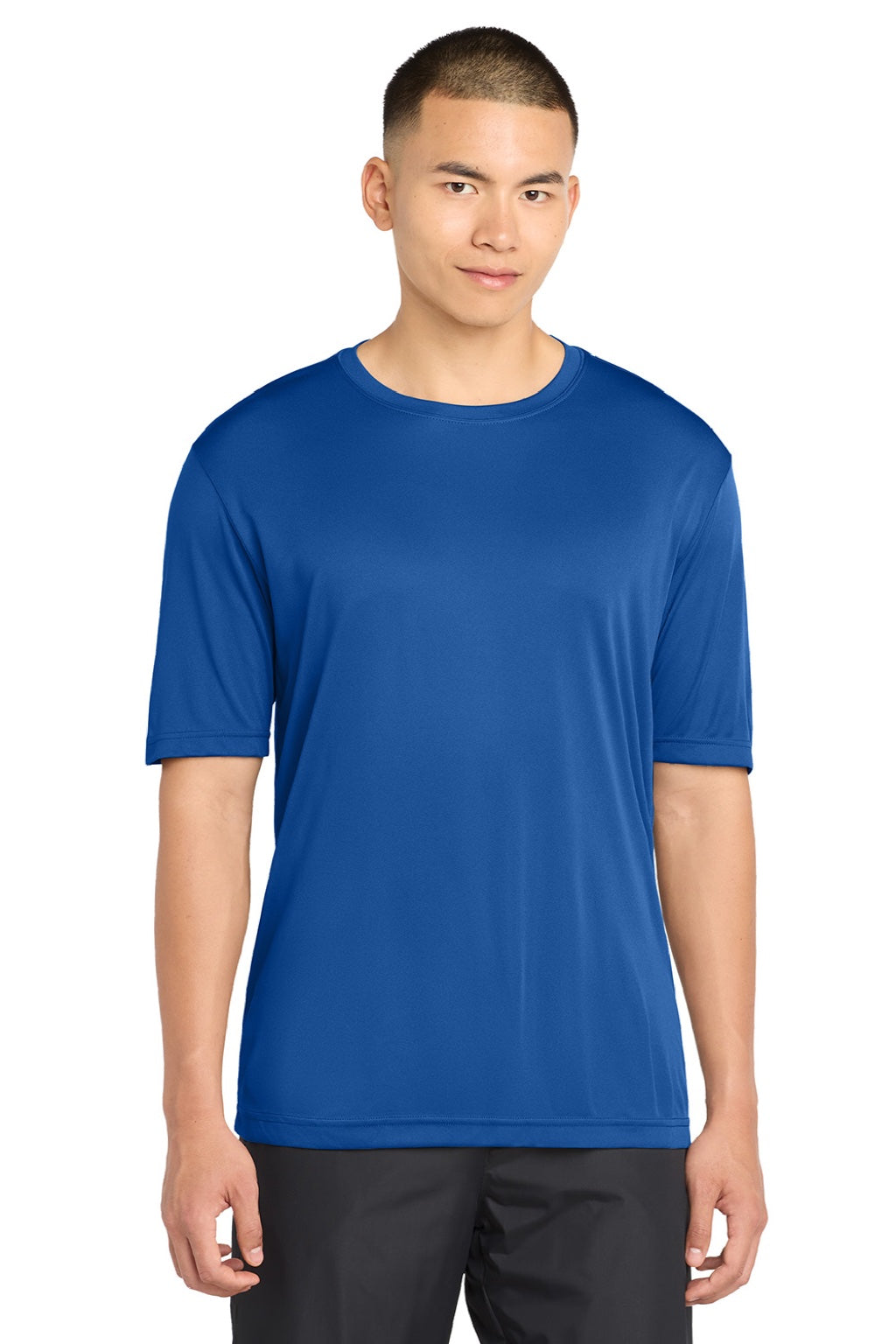 Mens Competitor Moisture Wicking Short Sleeve Crewneck T-Shirt - True Royal Blue - NEW