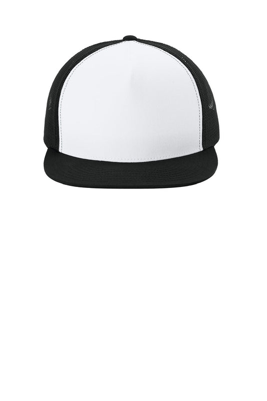 Hats Mens Adjustable Trucker Hat - White/Black - NEW