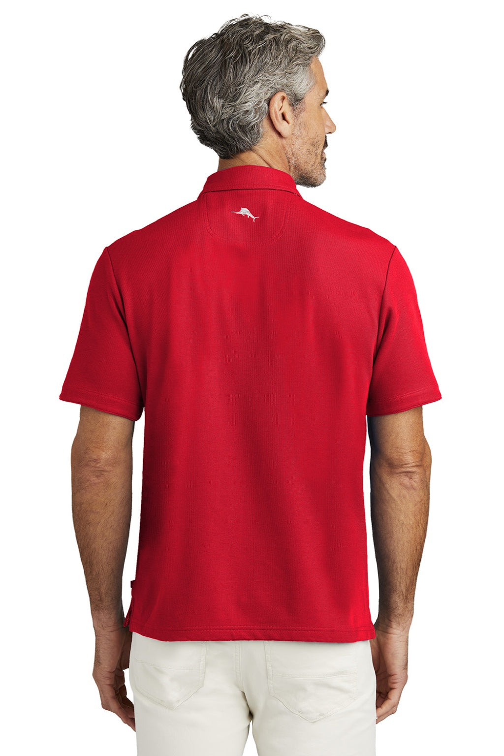 Mens 5 O Clock Short Sleeve Polo Shirt - Poinsettia Red - COMING SOON