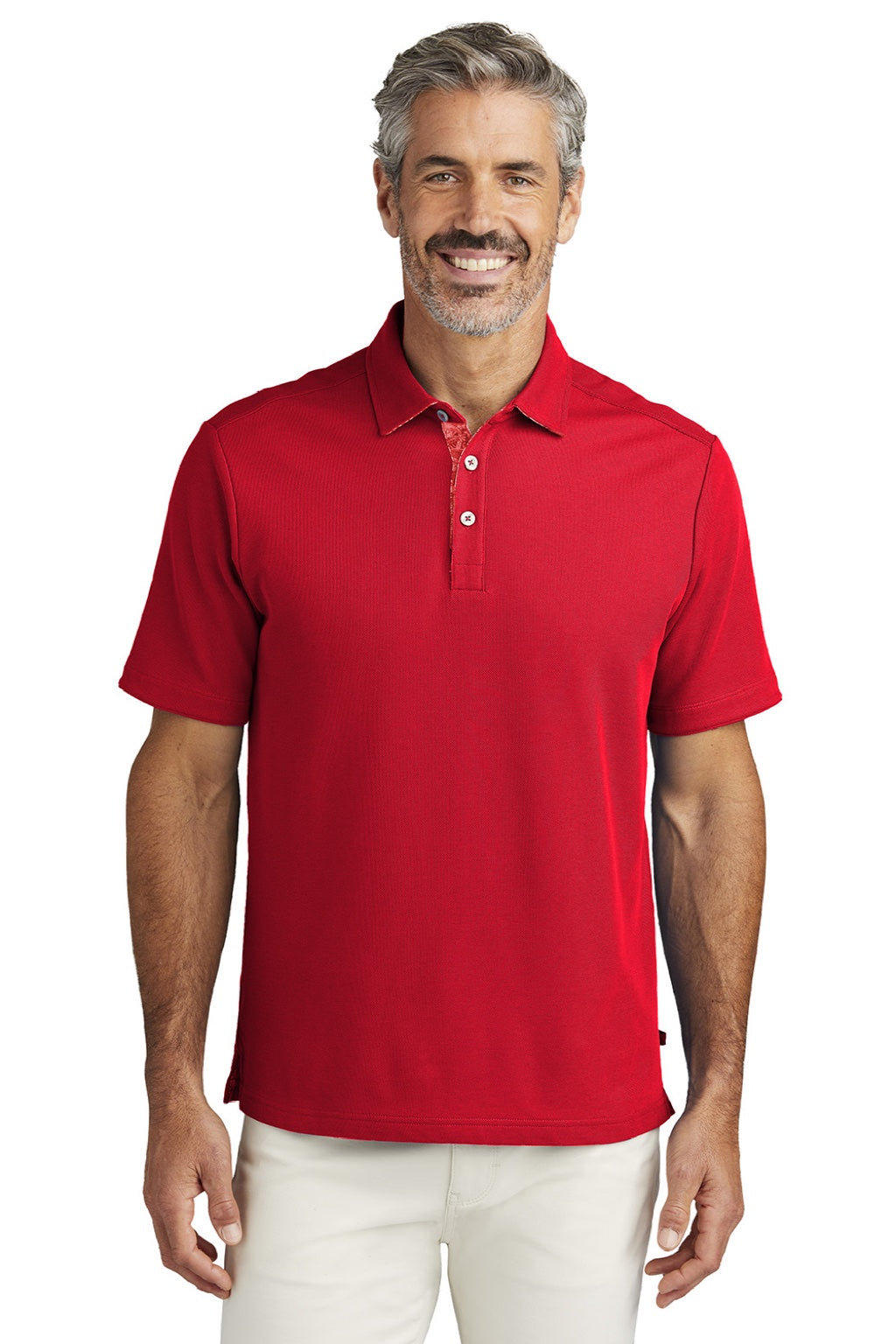 Mens 5 O Clock Short Sleeve Polo Shirt - Poinsettia Red - COMING SOON