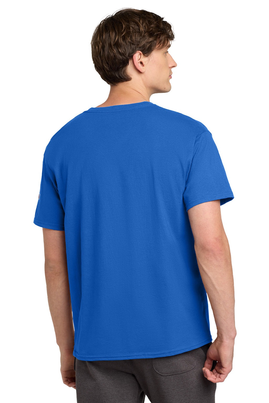 Mens Short Sleeve Crewneck T-Shirt - Athletic Royal Blue - NEW