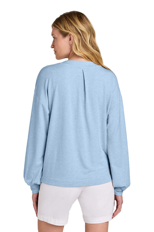 Womens Long Weekend V-Neck Sweatshirt - Heather Kentucky Blue - NEW