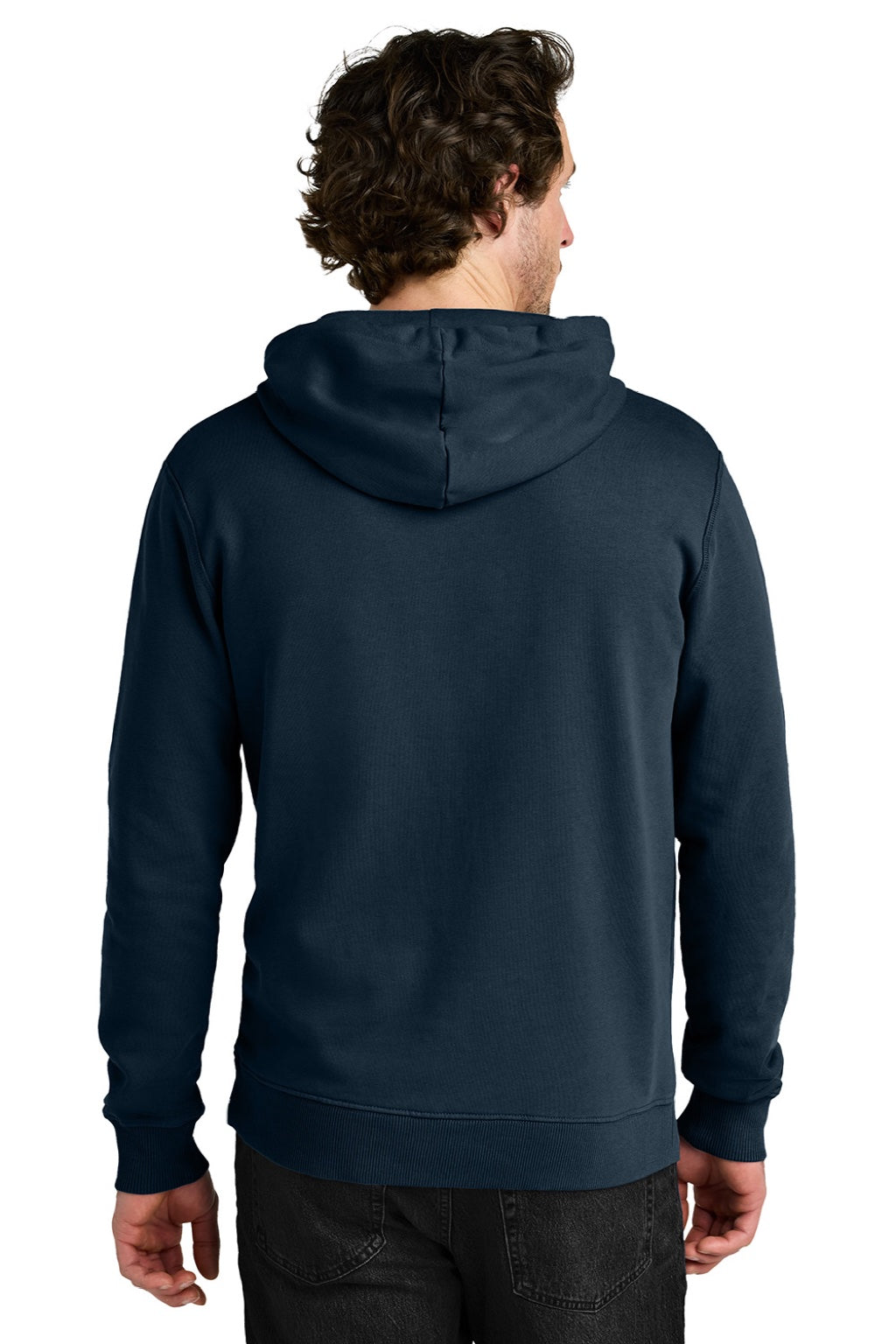 Mens Organic Cotton Fleece Hooded Sweatshirt Hoodie - Dress Blue - COMING SOON