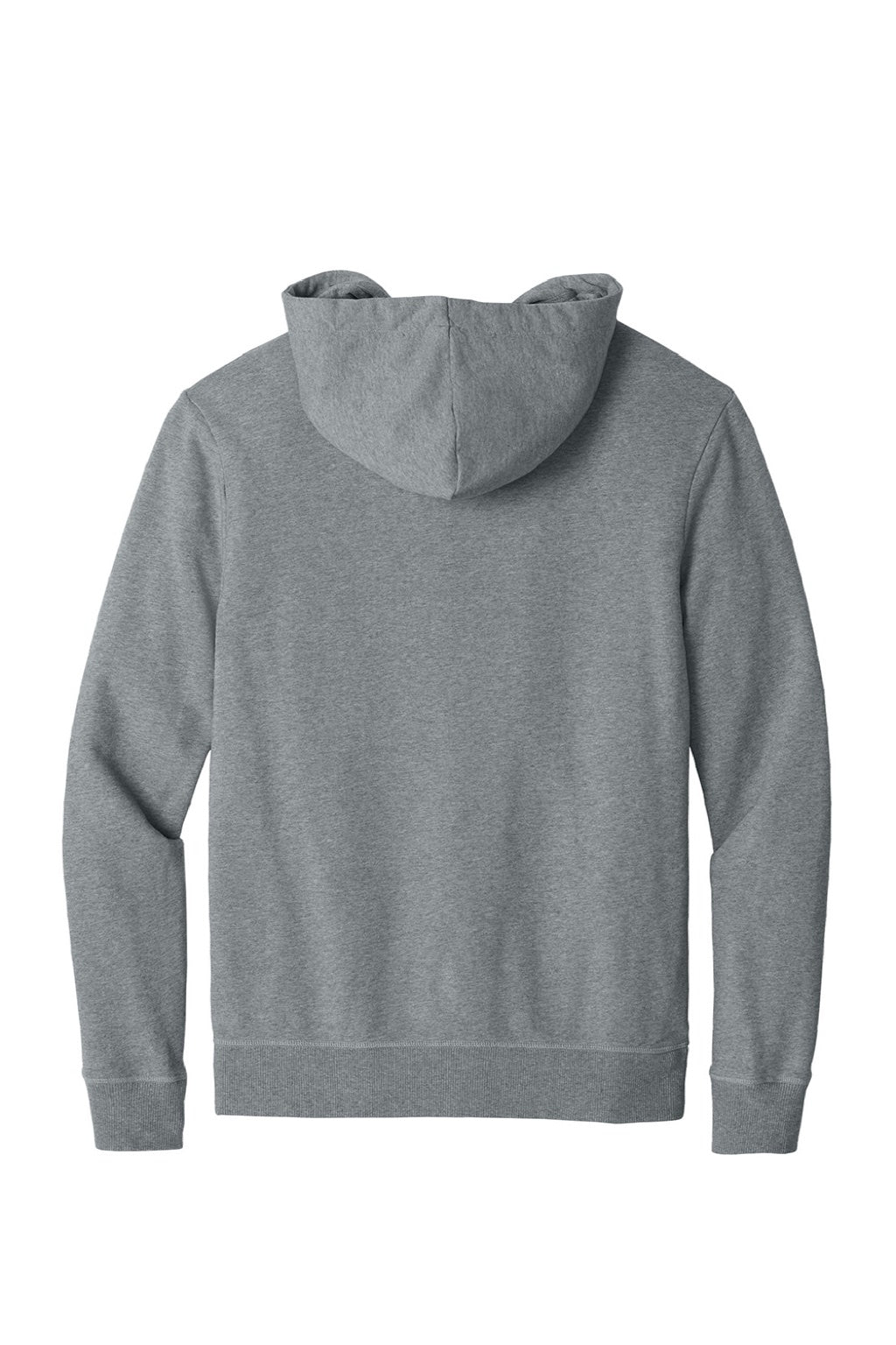 Mens Organic Cotton Fleece Full Zip Hooded Sweatshirt Hoodie - Heather Grey - COMING SOON