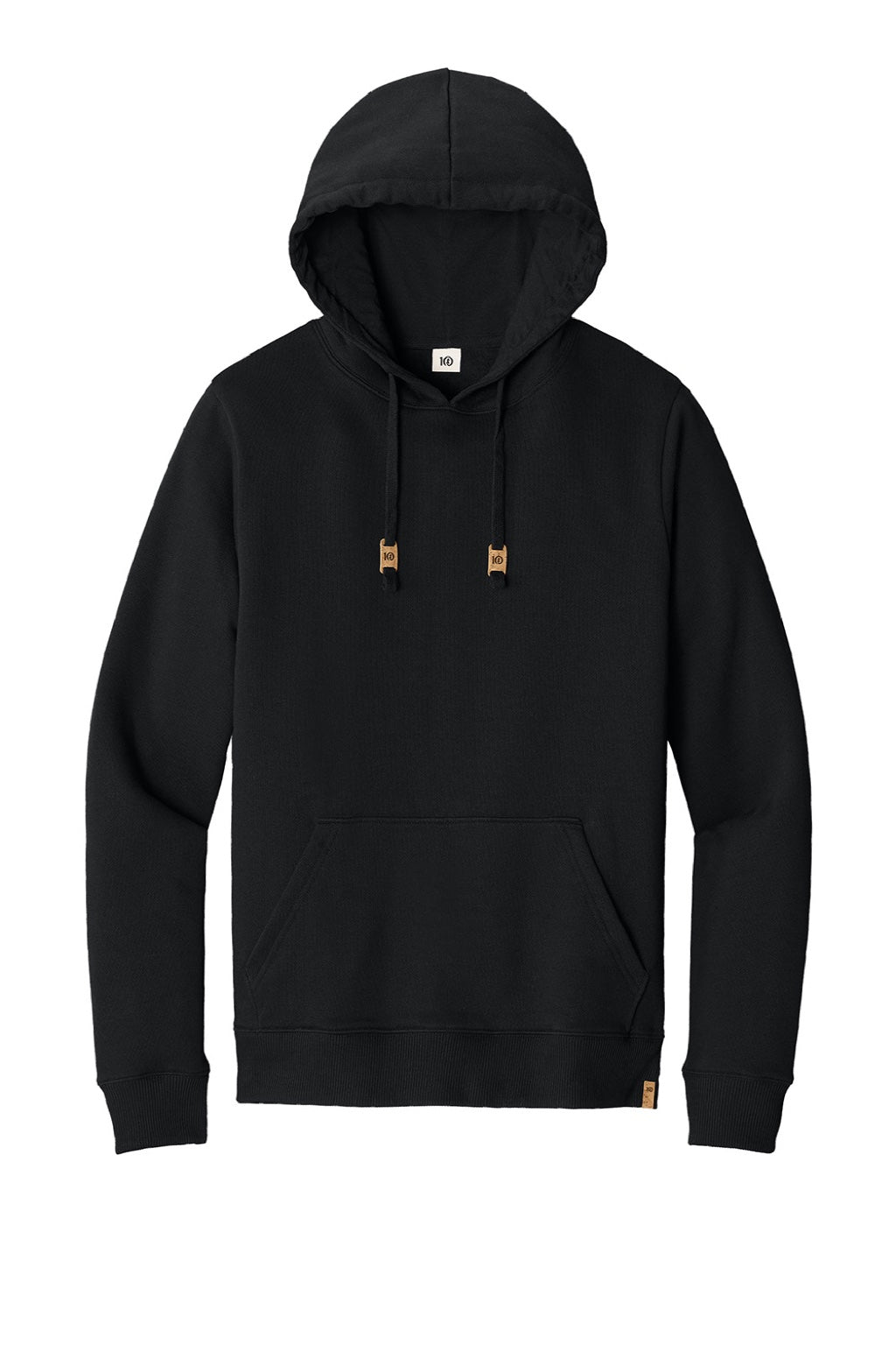 Mens Space Dye Fleece Hooded Sweatshirt Hoodie - Meteorite Black - COMING SOON