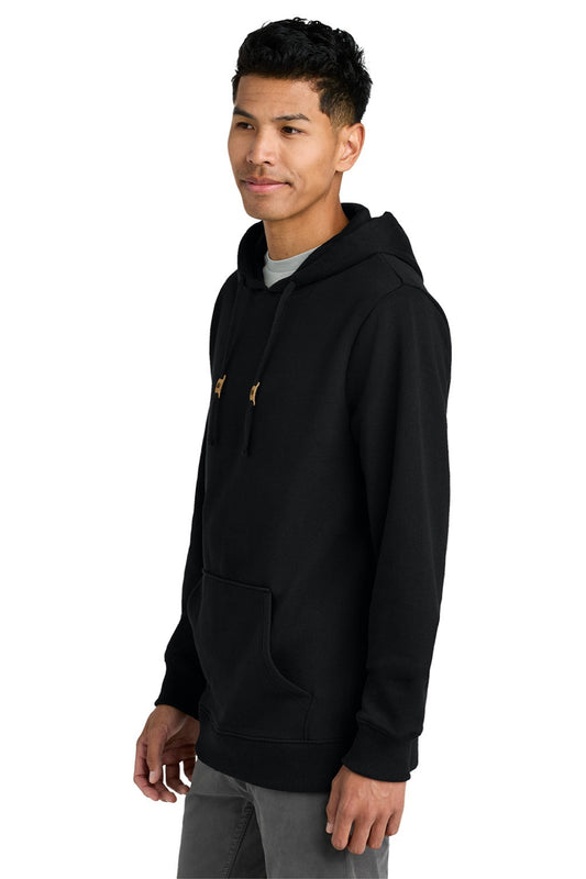 Mens Space Dye Fleece Hooded Sweatshirt Hoodie - Meteorite Black - COMING SOON