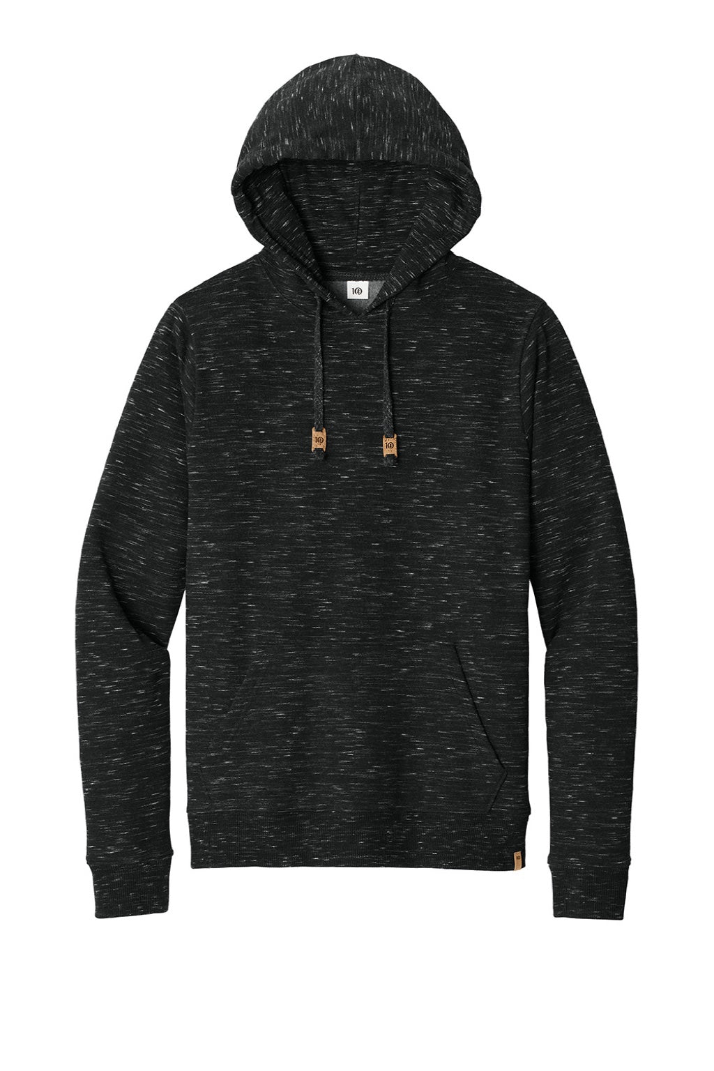Mens Space Dye Fleece Hooded Sweatshirt Hoodie - Meteorite Black Space Dye - COMING SOON