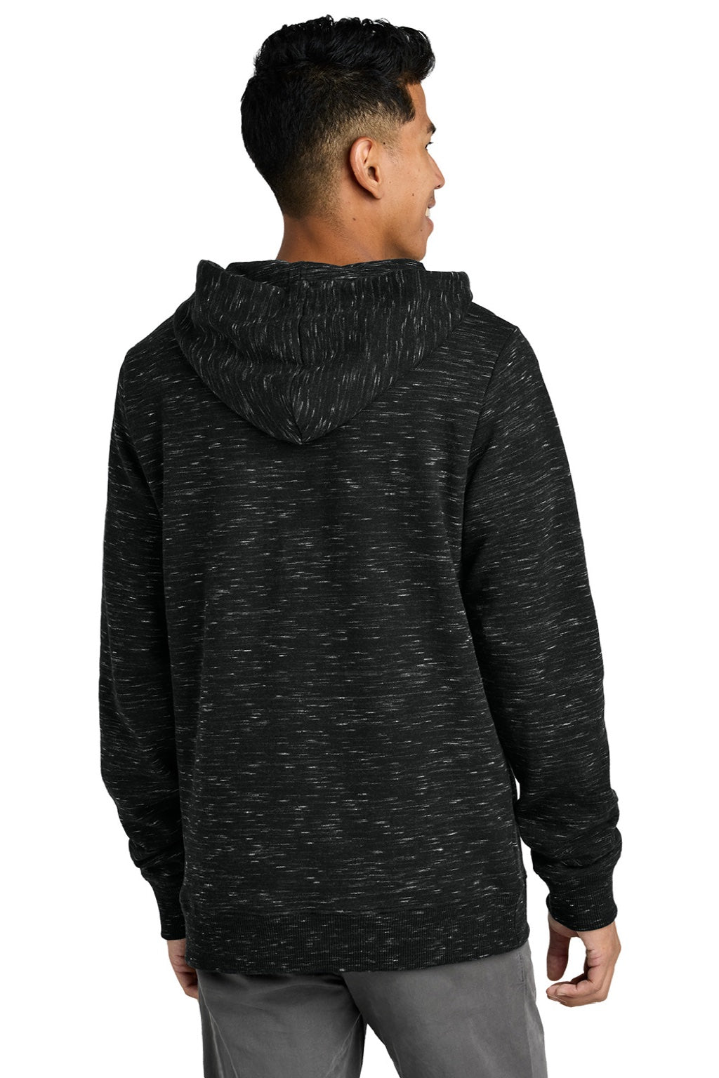 Mens Space Dye Fleece Hooded Sweatshirt Hoodie - Meteorite Black Space Dye - COMING SOON