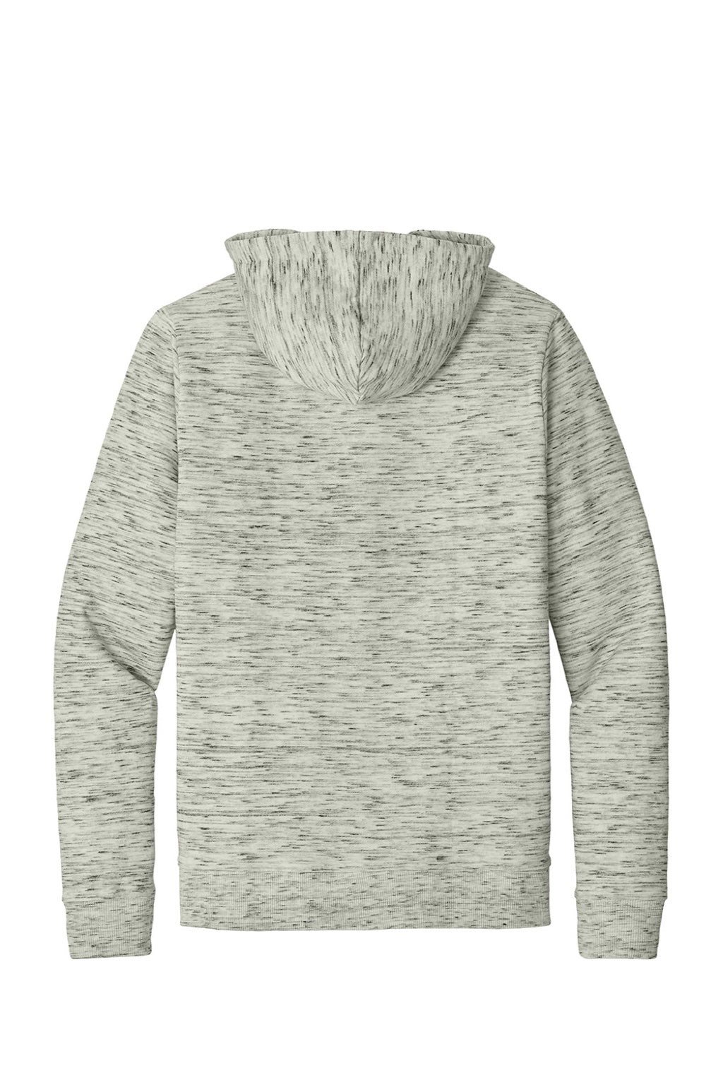 Mens Space Dye Fleece Full Zip Hooded Sweatshirt Hoodie - High Rise Grey Space Dye - COMING SOON