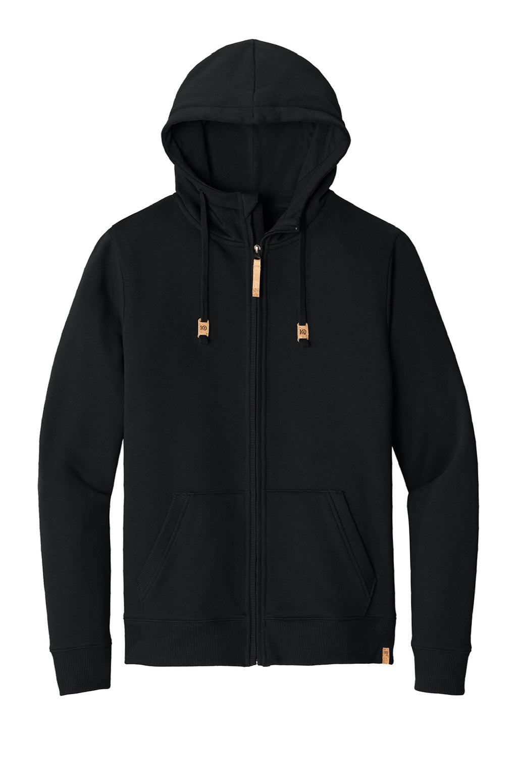 Mens Space Dye Fleece Full Zip Hooded Sweatshirt Hoodie - Meteorite Black - COMING SOON