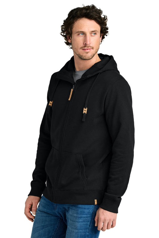 Mens Space Dye Fleece Full Zip Hooded Sweatshirt Hoodie - Meteorite Black - COMING SOON