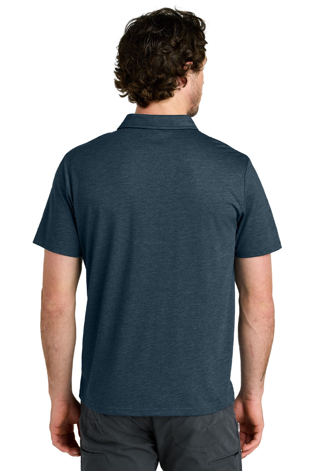 Mens TreeBlend Short Sleeve Polo Shirt - Heather Moonlit Ocean Blue - COMING SOON