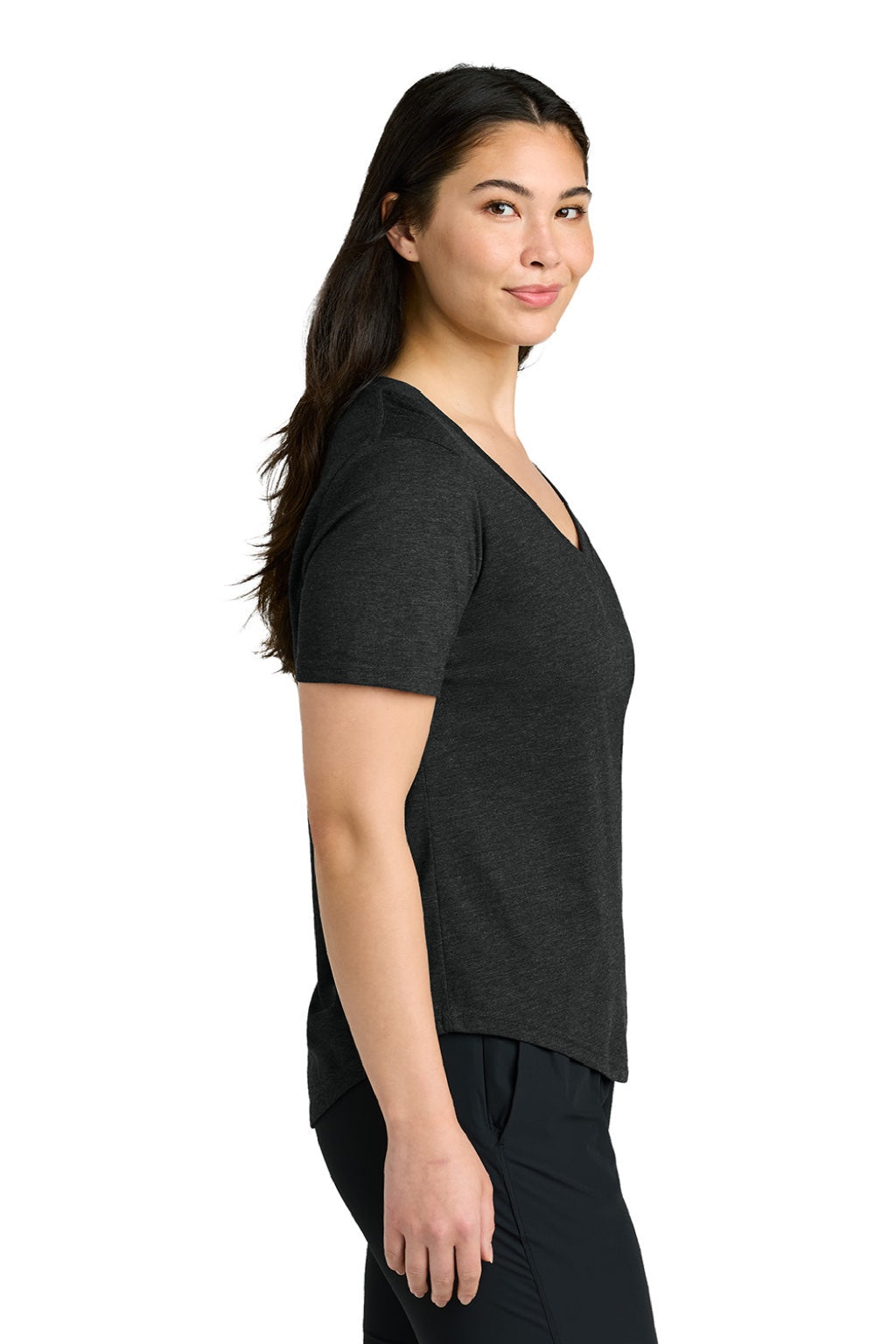 Womens TreeBlend Short Sleeve V-Neck T-Shirt - Heather Meteorite Black - COMING SOON