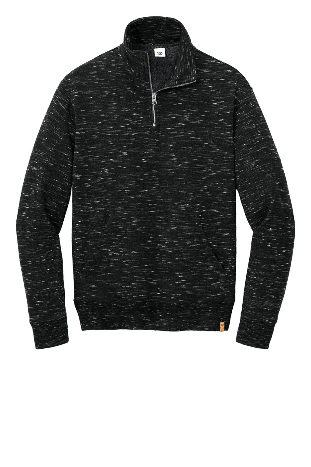 Womens Space Dye Fleece 1/4 Zip Sweatshirt - Meteorite Black Space Dye - COMING SOON